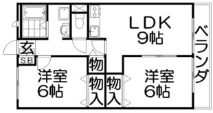 東ハイツの物件間取画像